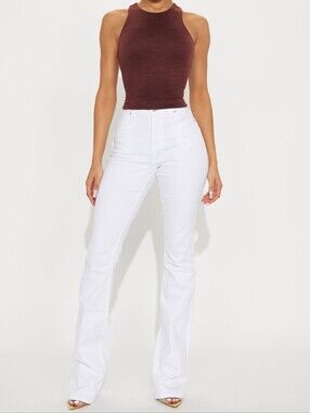 Tall Bootcut White Jeans